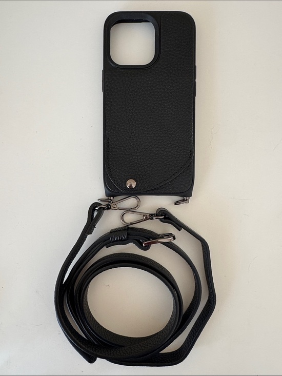Noemie Other - Noemi’s Black Napa Leather Crossbody & Wallet Phone Case with Strap 13 Pro